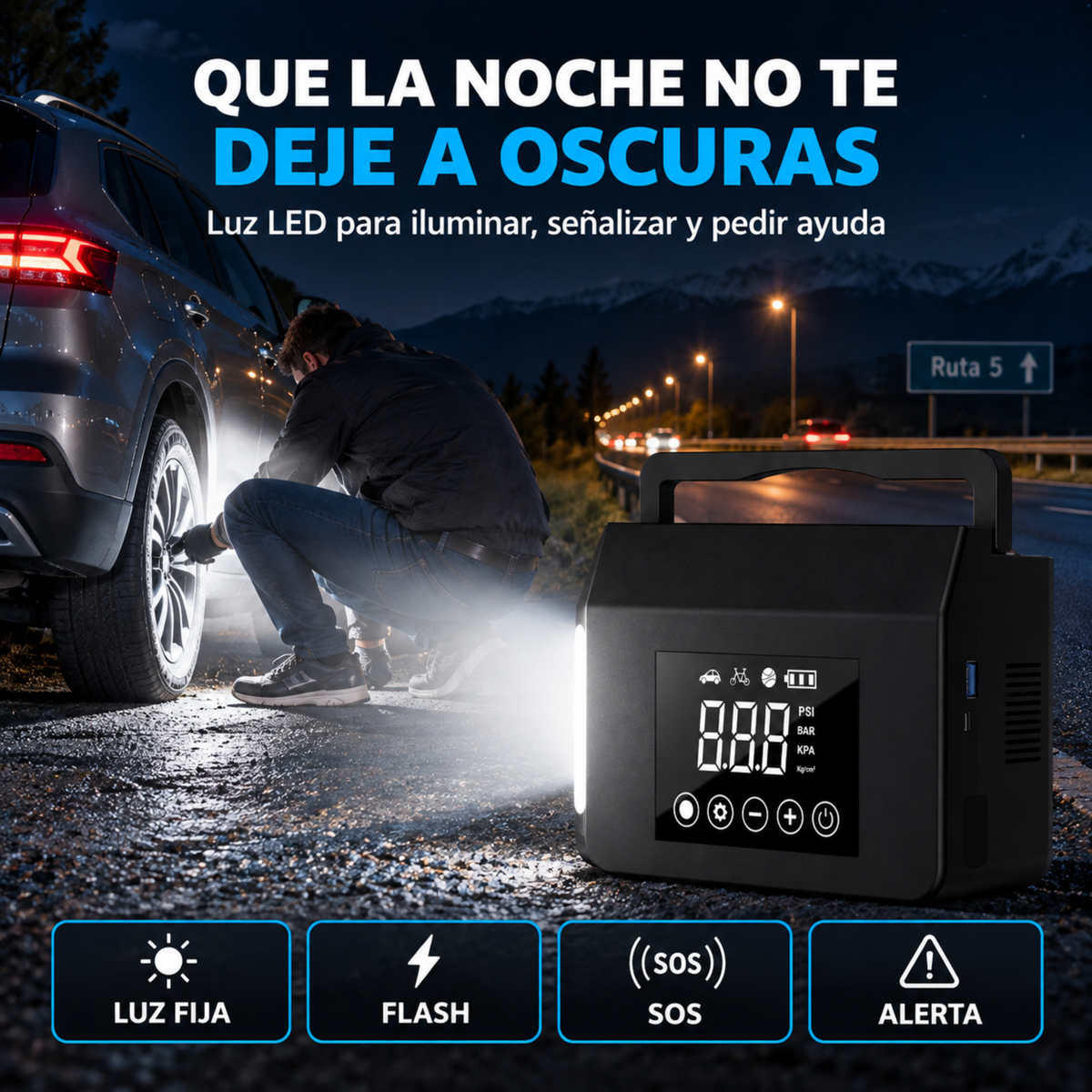 Arrancador de Emergencia 4 en 1 Zen®