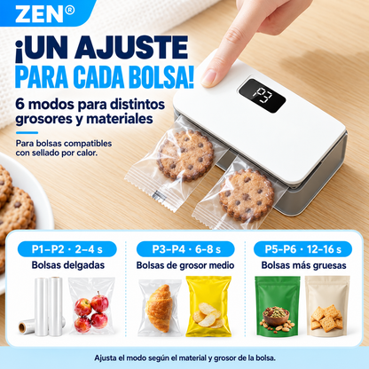 Mini Sellador de Bolsas Recargable Zen®