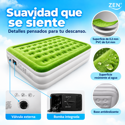 Cama inflable con bomba integrada Zen®