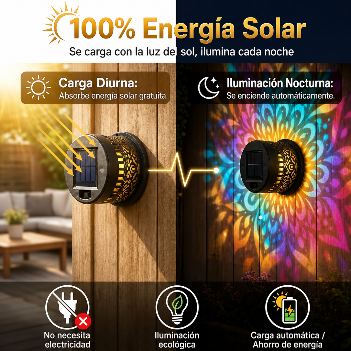 Mandala Solar Zen® 3.0 | Transforma tus Muros en Arte de Luz