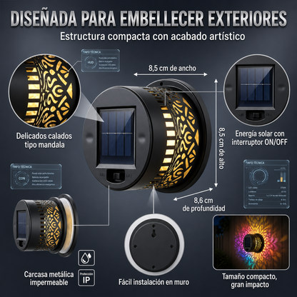 Mandala Solar Zen® 3.0 | Transforma tus Muros en Arte de Luz