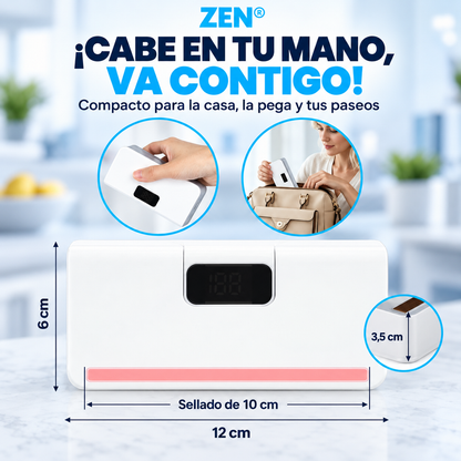 Mini Sellador de Bolsas Recargable Zen®